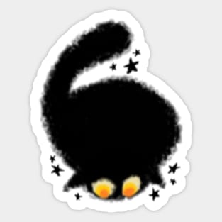 Star Cat MS paint Sticker